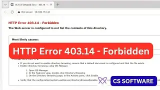 HTTP Error 403.14 Forbidden: The Web Server is Configured to Not List Contents