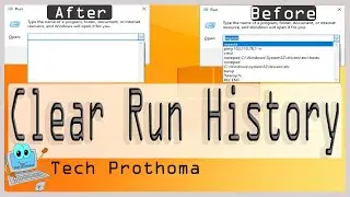 How to clear the history of the RUN command.