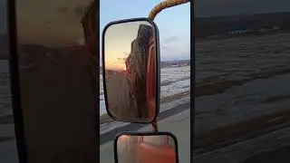 КАМАЗ 65115 на закате.