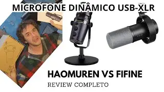 Review Microfone Dinamico Haomuren vs Fifine Amplitank