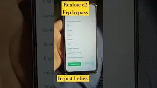 Realme c2 frp bypass just one click⚠️🙄rmx1945#shorts #bypass_frp #realmec2