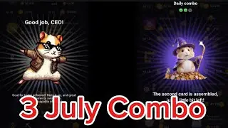 Hamster Kombat Daily Combo Cards 3 July 2024 | New Combo Cards Today | Free 5 Million Hamster Coins