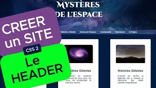 CSS Partie 7 Le Header 💻 ✨ | Tuto Débutant #tuto #tutoriel #dev #css #header #frontend