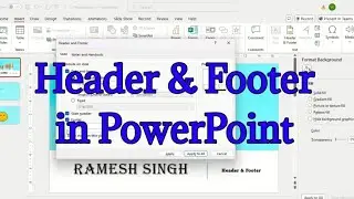 Insert Header & Footer in PowerPoint #powerpointpresenation #headerfooter #powerpoint #powerpoint365