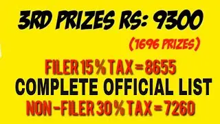 750 Prize Bond Compete Draw List 2021 | January 15, 2021 | List of Draw 85