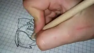 Как нарисовать сидячую кошку МК