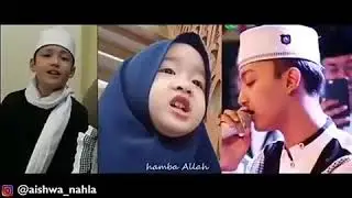 Biki gemes!!!Suara imut anak ini bersholawat beesama gis azmi