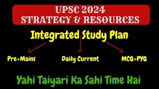 UPSC CSE 2024 Strategy |UPSC 2024 study plan |UPSC IAS 2024 ki taiyari kaise karen| UPSC IAS 2024