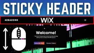 How To Make Your Header Sticky or Freezed in Wix - Step-By-Step