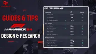 F1 Manager 2024 Guides & Tips - Design and Research