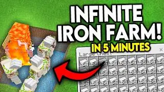 BEST INFINITE IRON Farm Minecraft Bedrock 1.21/26.1+!