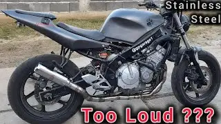 DIY Motorcycle Exhaust (part 3 - Middle Pipe and Sound Check)