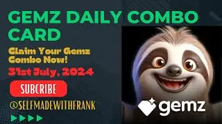 Gemz 31st July Combo ꟾ Crypto Update ꟾ Earn Crypto Coins ꟾ Daily Mining ꟾ Airdrops