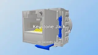 Shielded ISO Cat 6a / TIA Cat 6A Component-Rated 180° Toolless Keystone Jack