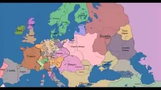 10 веков за 5 минут Как менялась карта Европы,  России, Украины и Кавказ