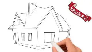 HOW TO DRAW beautiful home || खूबसूरत घर का स्केच कैसे बनाते है ||