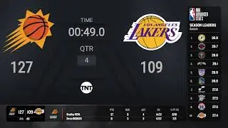 Phoenix Suns @ Los Angeles Lakers | NBA on TNT Live Scoreboard