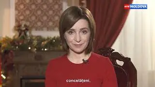 Новогоднее обращение Президента Молдовы Майи Санду (RTR Moldova, 31.12.2020)