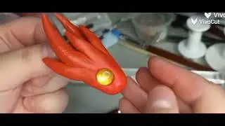 Процесс создания мордочки дракона|How I made a dragon 
