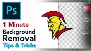 Remove background easily in 1 minute | logo background removal | Photoshop