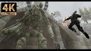 [4k] Ultra modded Skyrim Archery & Elden Ring Bloodhound Dodge vs Goliath Sentinel | RTX 3080