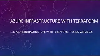 11  Azure Infrastructure with Terraform – using variables