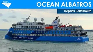 Ocean Albatros departs Portsmouth (28/04/2024)