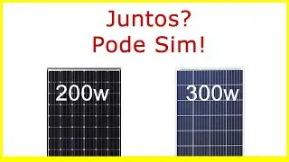 Painéis de Potências Diferentes no Mesmo Off-Grid Pode Sim
