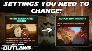 Change These Settings : Star Wars Outlaws! #starwars #starwarsoutlaws #ubisoftpartner