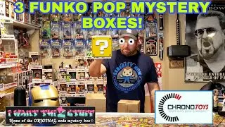 3 FUNKO POP MYSTERY BOXES [ AND A SODA ]