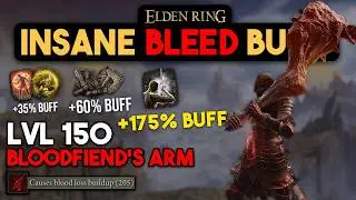 Elden Ring Bloodfiend's Arm BLEED Build (It's NOT Nerfed!) - Destroy DLC Bosses OP Bleed Build!