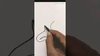 easy girl picture drawing without lifting pen ॥ #drawing #shorts