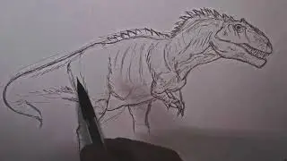 How To Draw Full Body  GIGANATOSAURUS Tutorial