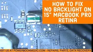 Macbook Pro No Backlight Repair on an A1398 2013 15" Retina with Board 820-3662