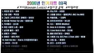 🎶 2006년 인기차트 89곡 | 가사 | 장르 : 혼합