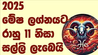 2025 මේෂ ලග්නයට සල්ලි ලැබෙන්නෙ රාහු 11 නිසා