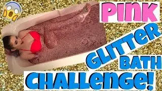 GLITTER BATH CHALLENGE! 3 Pounds Of Glitter omg...