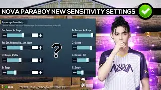 NEW NOVA PARABOY SENSITIVITY 🤯💜✨ - WORLD'S BEST PLAYER SENSITIVITY SETTINGS @PIayboost