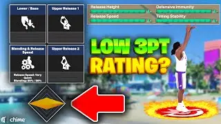 The BEST Jumpshot For A Low 3 Point Rating on NBA 2K24!