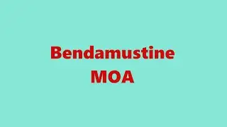Bendamustine MOA In a nutshell.