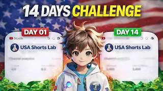 14 Days USA High CPM Shorts Challenge – $1000/Month Strategy Revealed