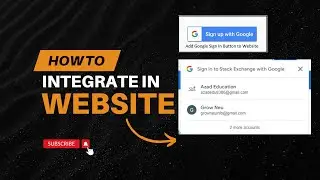 Login with Google One Tap & Google Button Integration |  with Latest Version | New google API