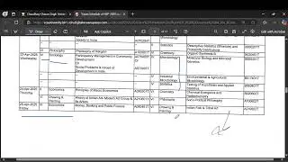 Ccsu BA/BSC/BCOM NEP-2020 Exam Schedule Even sem June 2025