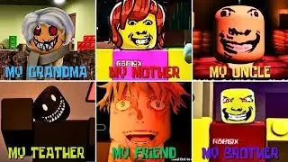 MY WEIRD STRICT FAMILY - ALL JUMPSCARES|| Weird Strict Dad vs Mom vs Brother vs Grandma AND OTHERS!