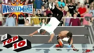 WWE 2K17 - Wrestlemania 33 Top 10 Moments!!!