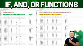 Excel IF Formula Practical Examples | Nested IF AND OR Functions