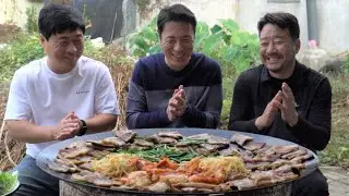 삼겹살에 볶음밥까지 3형제 다같이 맛있게 먹어봤습니다~~ pork belly, samgyeobsal