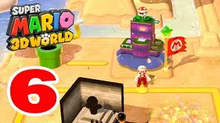 Super Mario 3D World - Part 6 - World 2-2 - Puffprod Peaks - Gameplay Walkthrough (Wii U)
