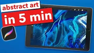 Fluid art on iPad | Procreate tutorial for beginners | Painting on iPad Pro | Procreate app