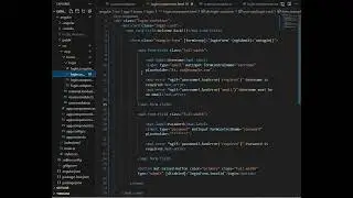 login page using angular and angular material